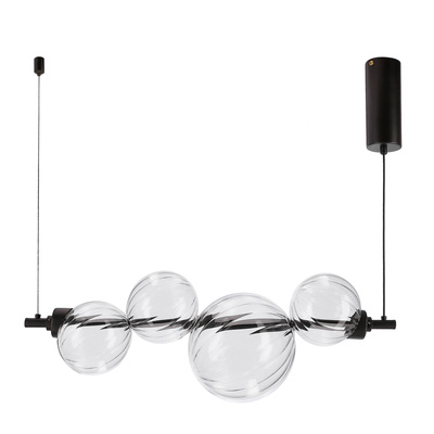 Lampa wisząca Playa szklane klosze kula 4-punktowa LED 3000K regulowana