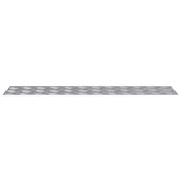 Stopień Prostokątny 2 pcs Srebrny 90 x 20 cm Aluminium