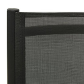 vidaXL Składane krzesła ogrodowe 2 szt., textilene i aluminium, czarne