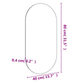 Lustro, 100x50 cm, szklane