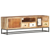 vidaXL Szafka pod TV, 120x30x40 cm, lite drewno odzyskane