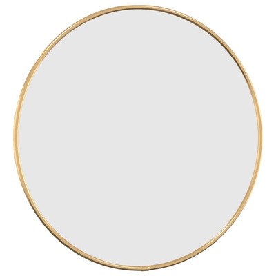 Lustro ścienne, złote, ? 40 cm, okrągłe