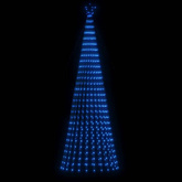 vidaXL Stożkowa choinka z lampek, 688 niebieskich LED, 300 cm