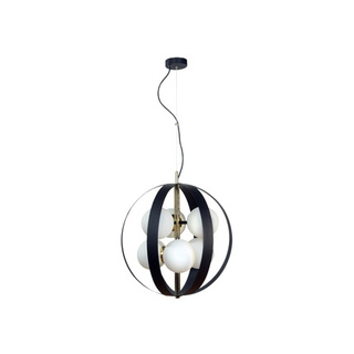 1138 LAMPA WISZĄCA NELA 50CM CZARNO-ZŁOTA/ BLACK-GOLD