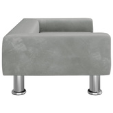vidaXL Legowisko dla psa, jasnoszare, 70x45x26,5 cm, aksamitne