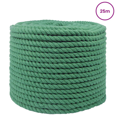 Lina Bawełniana 12 mm 25 m zielony 100% bawełna