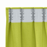 Firany blackout z kółkami 2 pcs Zielony 140 x 140 cm Poliester