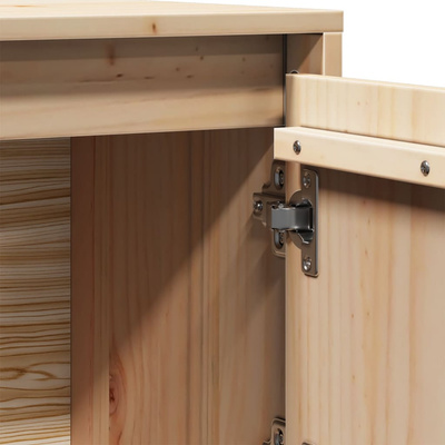 Szafka, 74x35x117 cm, lite drewno sosnowe