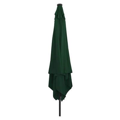 Parasolka ogrodowa Zielony 295 x 295 x 245 cm Poliester i Stal