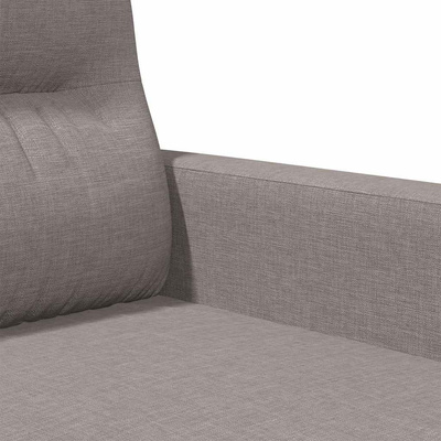 Sofa 3-osobowa, kolor taupe, 180 cm, tapicerowana tkaniną