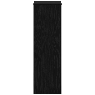 Stojak na rośliny 2 pcs Czarny Dąb 25 x 25 x 80 cm