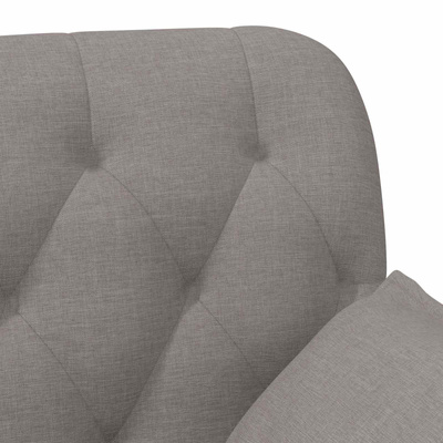 Sofa dwuosobowa z guzikowym pikowaniem Ciemnoszary tkanina