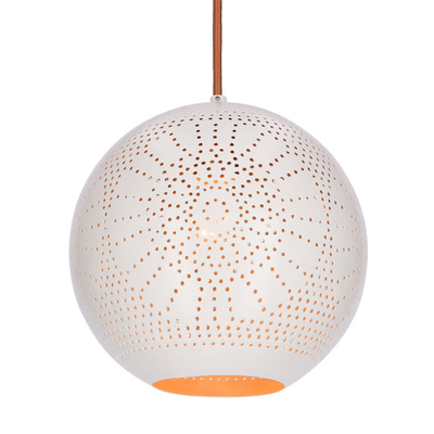 Lampa sufitowa wisząca 60W E27 ażurowy biały BENE 31-70586