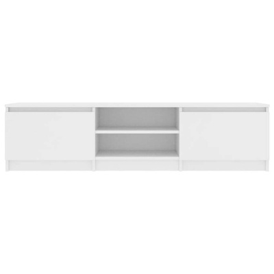 vidaXL Szafka pod TV, biała, 140x40x35,5 cm, materiał drewnopochodny