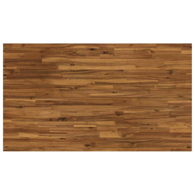 140 x 80 x 75 cm Lite Drewno Akacji Naturalny i kawowy