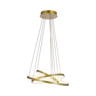 Lampa wisząca LED 60W 50cm złota LUNE 33-76397
