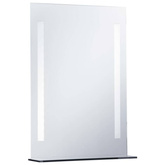 vidaXL Ścienne lustro łazienkowe z LED, z półką, 50 x 70 cm