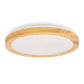 Plafon LED 18W biały + drewniany 4000K Gandava 13-75109