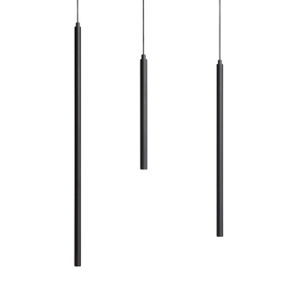 Lampa Wisząca tuba czarna 3W 3000K Abruzzo Spoti