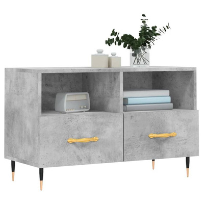 vidaXL Szafka pod TV, szarość betonu, 80x36x50 cm wariant 4