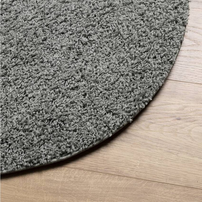 vidaXL Dywan z długim włosiem PAMPLONA, zielony, Ø 160 cm