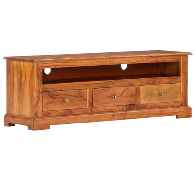 vidaXL Szafka pod TV, 120x30x40 cm, lite drewno akacjowe
