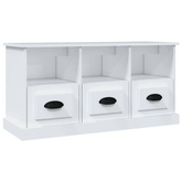 vidaXL Szafka pod TV, biała, 100x35x50 cm, materiał drewnopochodny
