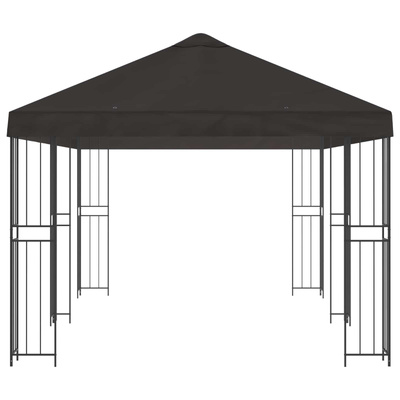 Altana z bokami 6 x 3 m antracytowy Poliester i Stal 190