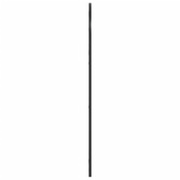 vidaXL Lustro ścienne, czarne, 60x110 cm, zakończone łukiem, żelazo