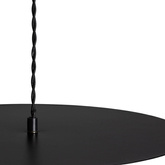 Lampa Wisząca Czarna Szklana E14 ?40cm Abruzzo Rotonde