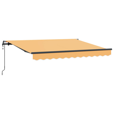 Markiza wysuwana piaskowy 600 × 300 cm Tkanina i aluminium