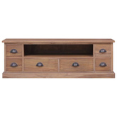 vidaXL Szafka pod TV, 120 x 30 x 40 cm, lite drewno tekowe