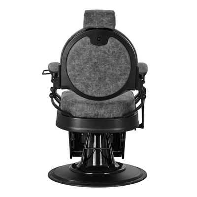 Gabbiano fotel barberski President Old Leather Szary 148105