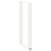 Nogi do stołu konsolowego w kształcie litery U 2 szt. Białe 38x(72-73) cm Stal