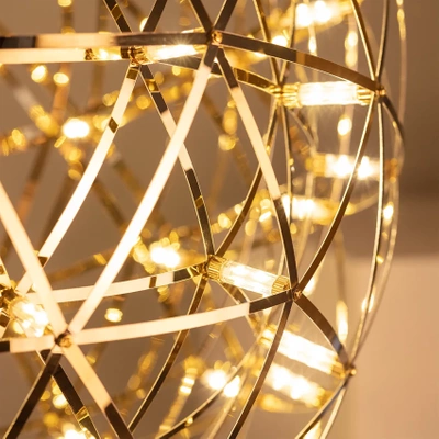 Lampa Wisząca Złota LED 35W Abruzzo Sofia Barwa Ciepła