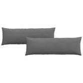 Poduszki na sofę 2 pcs Ciemnoszary 120 x 40 cm tkanina