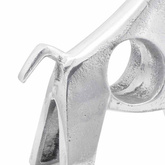 Rzeźba byka Srebrny 22 x 9,5 x 34 cm Aluminium