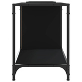 vidaXL Szafka pod TV, czarna, 203x37x50 cm, materiał drewnopochodny