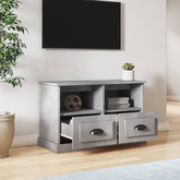 vidaXL Szafka pod TV, szary beton, 80x35x50cm, materiał drewnopochodny