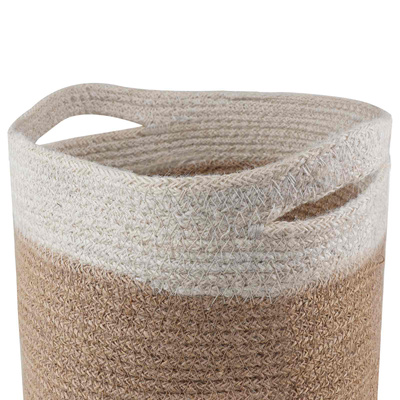 Zestaw doniczek 2 pcs Naturalne i białe ? 21 x 21 cm