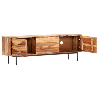 vidaXL Szafka pod TV, 140x30x45 cm, lite drewno sheesham