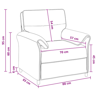 Sofa 100% poliester, metalowa rama, MDF, sklejka