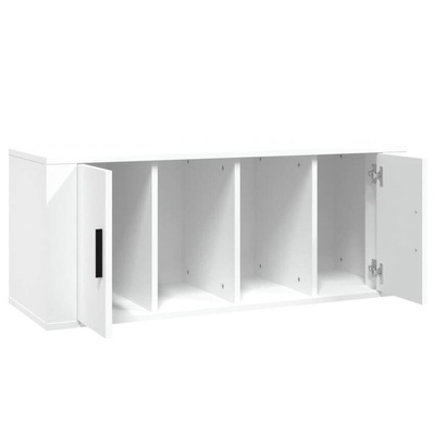 vidaXL Szafka pod TV, biała, 100x35x40 cm, materiał drewnopochodny wariant 5