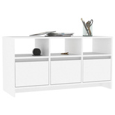 Szafka pod TV, biała, 102x37,5x52,5 cm, materiał drewnopochodny vidaXL