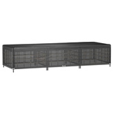 vidaXL Pokrowce na leżaki, 2 szt., 12 oczek, 205x75x40 cm, PE
