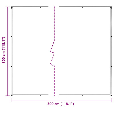 Przezroczysta plandeka z oczkami 3x3 m PVC
