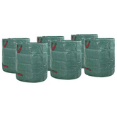 Torby na odpady do ogrodu 12 pcs Zielony 67 x 67 x 75,5 cm