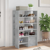 Szafka na buty 2 pcs Betonowy szary Materiał drewnopochodny