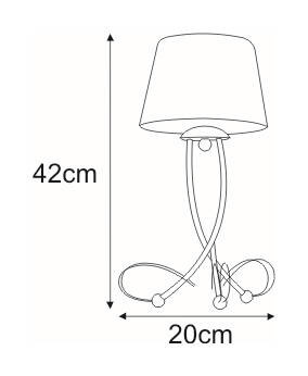stołowa / nocna K-4083 z serii SOFIA Lampka