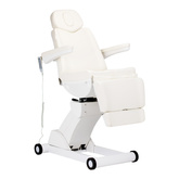 Fotel kosmetyczny elektryczny obrotowy Azzurro 873 biały 144740